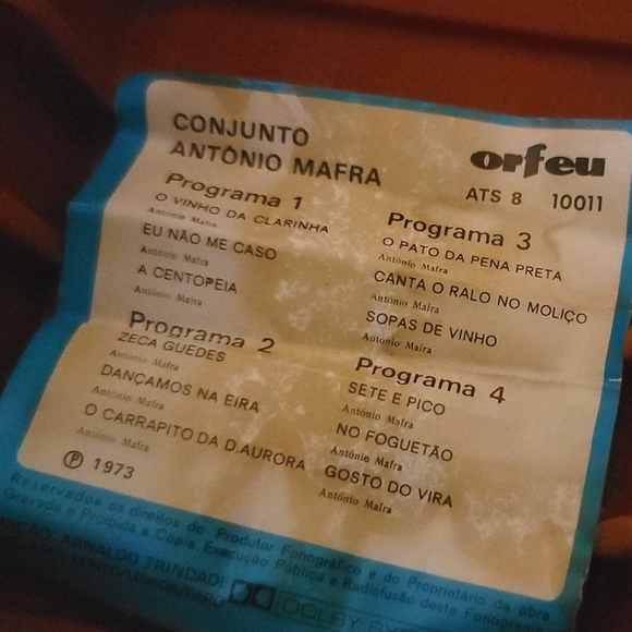 Vintage 1973 Groovy Black & Blue Plaid Tartan 8x17" 8-Track Tape Cassette Case - Picture 10 of 12